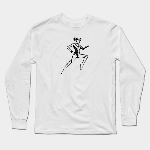 Sprinter Long Sleeve T-Shirt by linesdesigns